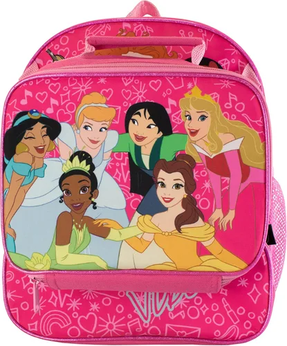Vista 2 de Disney Conjunto de mochila y lonchera para niños Pink Princesses Rosado Mochilas tradicionales