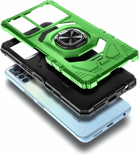 Vista 4 de NZND Funda para TCL 30 5G /TCL 30 /TCL 30 Plus con protector de pantalla de vidrio templado (cobertura máxima), protección de cuerpo completo