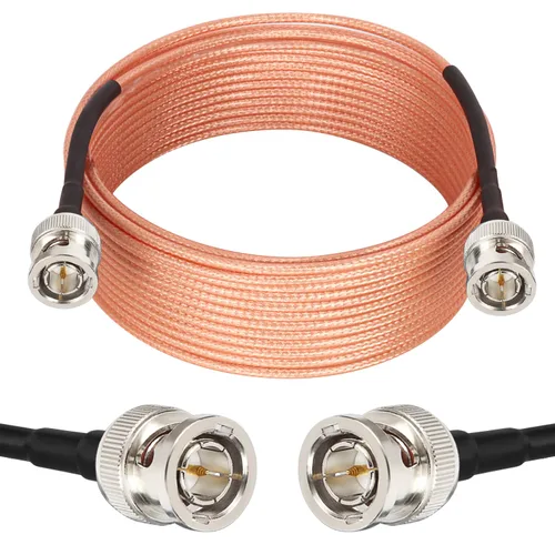 Vista 23 de XRDS -RF 2 piezas de cable SDI de 1 pie, cables de puente HD-SDI BNC macho de 75 ohmios RG179 para cámara de video BMCC
