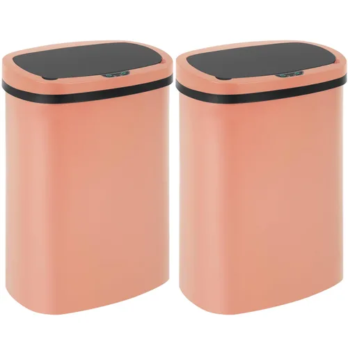 Vista 16 de Cubo de basura de cocina de 13 galones con tapa, cubo de basura automático sin contacto para cocina, cubo de basura de plástico PP con sensor de Azul