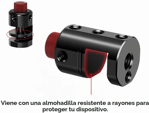 Vista 4 de Kit de contrapeso universal de cardán, abrazadera de montaje y contrapesos de 1.76 oz y 3.53 oz, soporte de peso de equilibrio de cardán