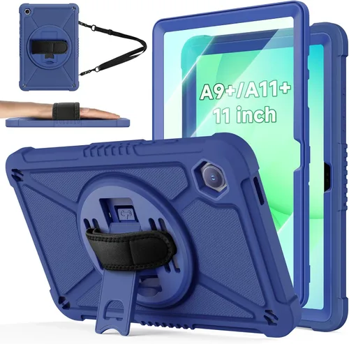 Vista 8 de ZtotopCases Funda resistente a prueba de golpes con protector de pantalla para Samsung Galaxy Tab A11+ Plus/A9+ de 11 pulgadas 2025/2023, color negro