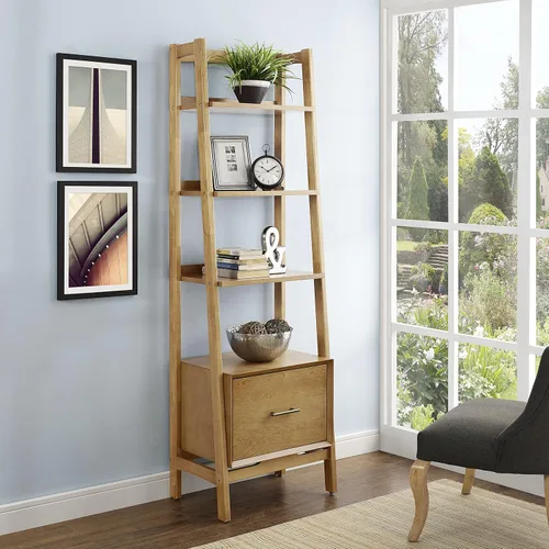 Vista 9 de Crosley Furniture Landon - Estantería pequeña Acorn
