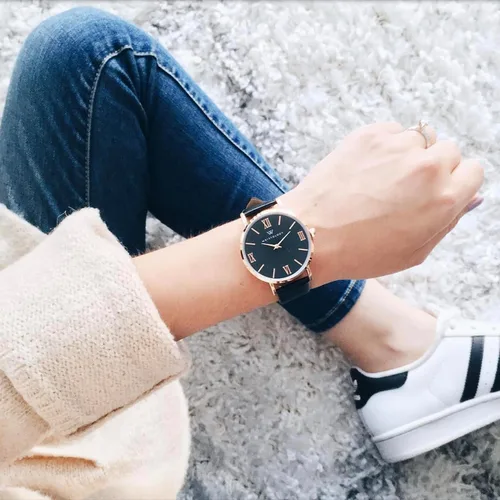 Vista 4 de Wristology Easy Change Band Large Face Roman Numerals Boyfriend Womens Watch - Interchangeable Strap - Large Easy to Read Analog Dial Unisex