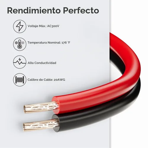 Vista 5 de BTF-LIGHTING - Cable de extensión de 18 AWG de 2 pines de 32.8 pies, componente reconocido por UL