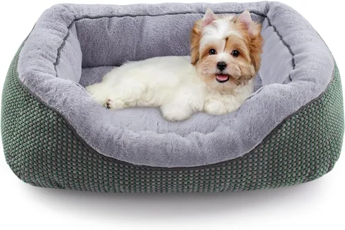 Vista 10 de Invenho - Camas para perros pequeños y medianos lavables, ortopédicas, calmantes, autocalentamiento, suaves, duraderas, con fondo antideslizante