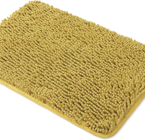Vista 44 de Yeaban Alfombra de pasillo de baño de 24 x 72 pulgadas, antideslizante, alfombra de baño larga de felpilla gruesa, absorbente y lavable, alfombra