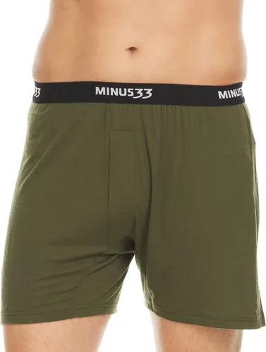Vista 6 de Bóxer de lana de micropeso para hombre 84% lana merina, 12% nailon, 4% elastano Negro