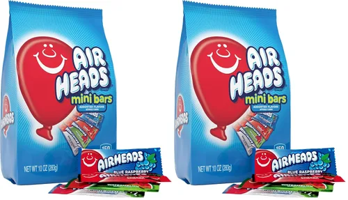 Vista 17 de Airheads Mini barras de caramelo, paquete variado de Taffy, bolsa de 80