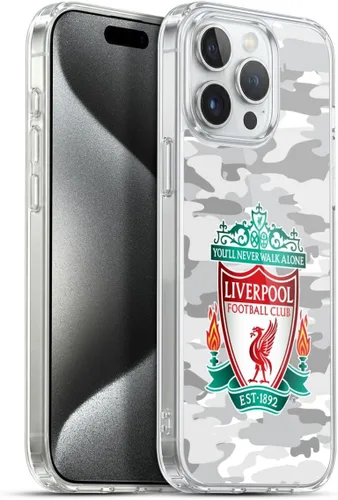 Vista 149 de Head Case Designs Funda de gel con licencia oficial del Liverpool Football Club Away Colourways Crest Camou [protección de grado militar] compatible