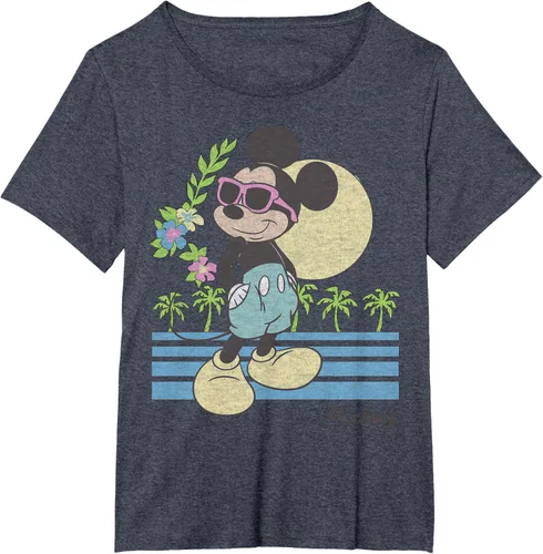 Vista 41 de Disney Mickey and Friends Mickey Retro Beach Camiseta S Gris Oscuro