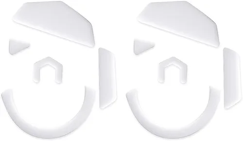 Vista 8 de HUYUN 2 juegos de almohadillas para mouse Logit G403/G603/G703 con bordes curvos redondeados blancos compatibles con mouse Logit G403/G603 Para Logi