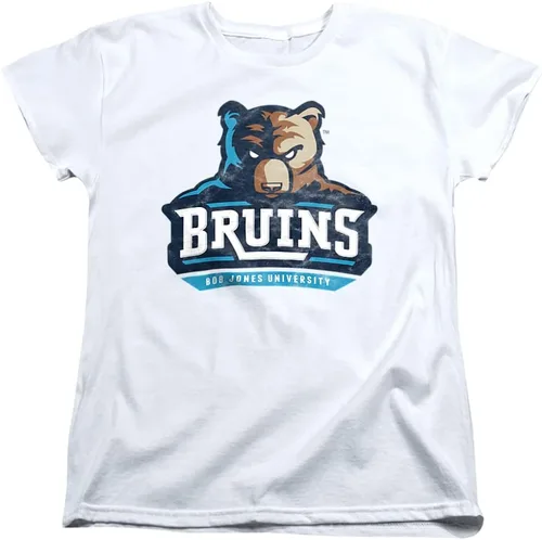 Vista 7 de Bob Jones University Official Distressed Primary Logo Women's T Shirt Athletic Heather