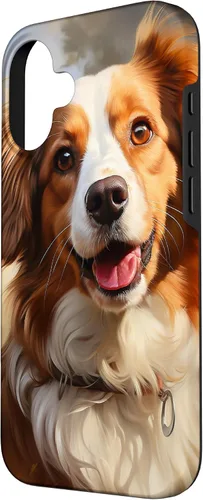 Vista 2 de iPhone 16 Kooikerhondje Portrait Colour Artwork Case