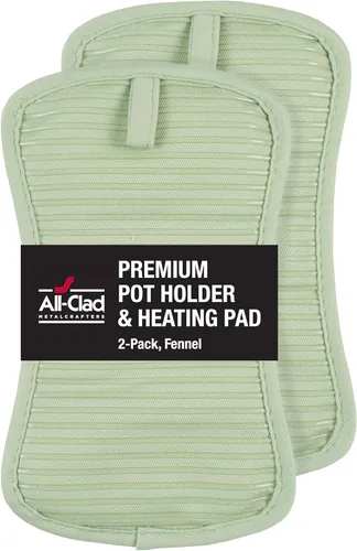 Vista 18 de All-Clad Soporte para ollas y almohadilla caliente: resistente al calor hasta 500 grados, 100% algodón, almohadilla caliente de 10 x 6.25 pulgadas