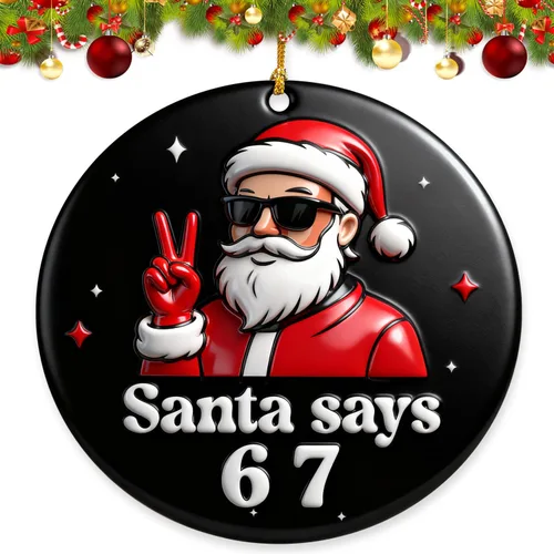 Vista 7 de 67 Adorno de Navidad, 67 Adornos para Árbol de Navidad, Divertidos Adornos de Navidad 2025, Adorno de Árbol Seis Siete 6 7 Decoración de Cosas
