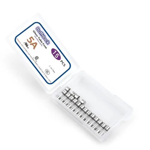 Vista 6 de 0.14 x 0.39 F5AL125V Xmax Mini Fusible-Boffdock Listado UL 5A 110V 125V 15 PCS Fusible para Luces de Navidad Fusibles de Vidrio de Soplado Rápido