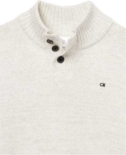Vista 4 de Calvin Klein Conjunto de suéter de 3 piezas para niños con camisa y pantalones a juego con botones