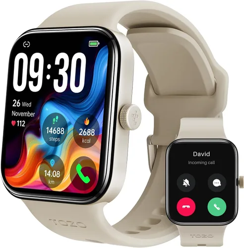 Vista 11 de TOZO AMOLED S4 AcuFit One - Reloj inteligente de 1.78 pulgadas, pantalla ultra clara para hombres y mujeres, monitor de actividad física