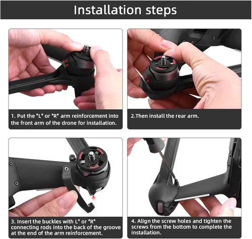 Vista 4 de SeiZed Maintenance Arm Reinforcement for D-JI F-PV Combo Arm Bracers Disassemble Effectively Enhance Repair Replacement Parts Accessory