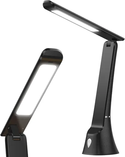Vista 8 de Lámpara de terapia de luz, 10 000 LUX sin rayos UV, luz solar LED de espectro completo, luz de estado de ánimo con control táctil y función de luz