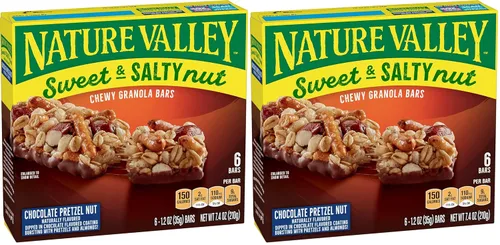 Vista 19 de Nature Valley Barras de granola de nueces dulces y saladas, maní, 15 barras, 18 onzas