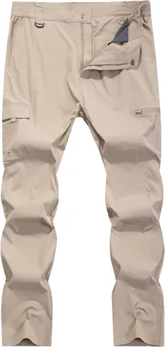 Vista 2 de Men's Hiking Cargo Work Pants Waterproof Lightweight Quick Dry Outdoor Fishing Travel Mountain Tactical Pants