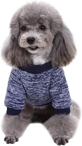 Vista 2 de Jecikelon Ropa para Perros Suéter para Perros Ropa Suave para Cachorros Ropa de Invierno Suéteres para Cachorros Atuendo Cálido para Perros Pequeños