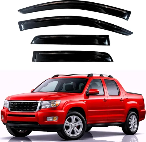 Vista 126 de KPY Protector de lluvia compatible con Ford Bronco 1980-1996, Ford F150 F250 F350, deflectores de ventilación lateral para visera de ventana