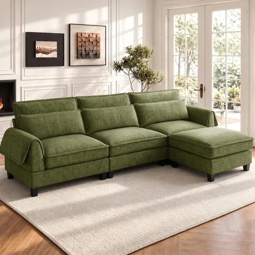 Vista 10 de Sofá modular seccional, sofás en forma de L de 100.4 pulgadas para Topo
