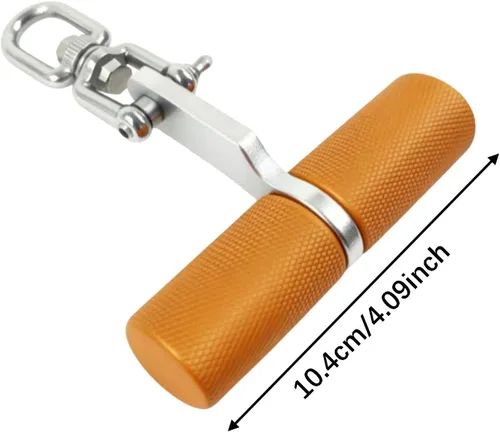 Vista 2 de LAT - Barra desplegable antideslizante, mango de entrenamiento de fuerza para gimnasio, accesorio de equipo de fitness para ejercicio, dorado