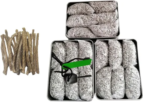 Vista 13 de Kit de iniciación de fuego con magnesio y varilla ferro – Equipo de supervivencia de emergencia con 12 bolsas de magnesio 99% puro + Bolsa