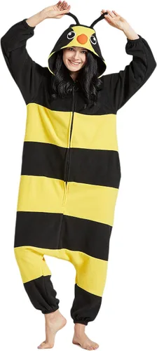 Vista 2 de SimZoo Pijama de animal para adultos, disfraz de cosplay de animales para hombres y mujeres, ropa de dormir unisex de una sola pieza