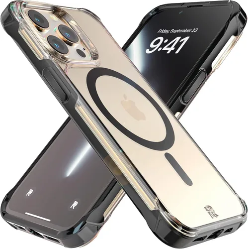 Vista 22 de REBEL Funda transparente para iPhone 13 [Crystal Series Gen-3] compatible con MagSafe, no se amarillea, antiarañazos, protección a prueba de golpes