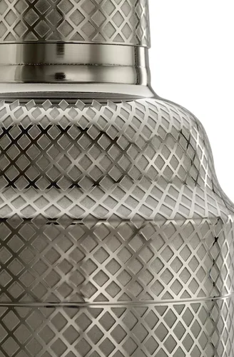 Vista 17 de Barfly Juego de coctelera japonesa de 3 piezas con entramado de diamante (24 onzas/23.7 fl oz), cobre antiguo