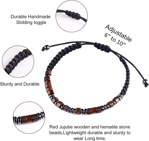 Vista 6 de SUMMER LOVE Morse Code Bracelets for Women Men, Mens Bracelet, Inspirational Bracelets Gifts for Couples Wife Husband Daughter Best Friend