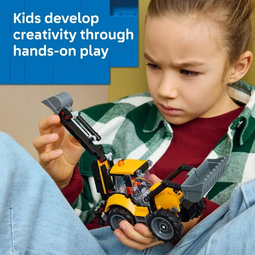 Vista 4 de LEGO City Yellow Backhoe Loader 60480