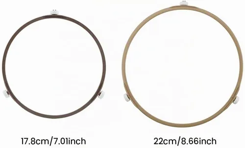 Vista 2 de Anillo giratorio de microondas, accesorios para microondas, bandeja para horno de microondas, anillo de soporte giratorio de soporte de rodillo