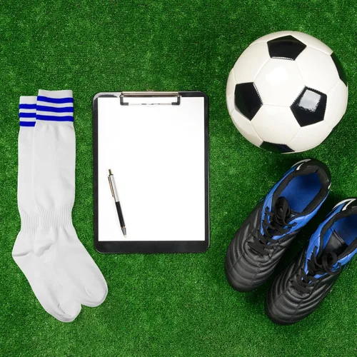 Vista 4 de Liitrsh 6 pares de calcetines de tubo a rayas sobre la pantorrilla, calcetines deportivos de fútbol de triple raya para hombres y mujeres