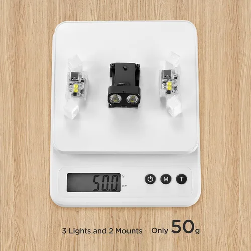 Vista 5 de Kit de luces de búsqueda para DJI Avata 2, sistema de foco táctico para drones de vuelo nocturno y navegación interior VIFLYRC Spotlight System