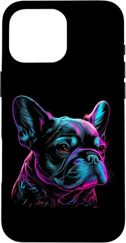 Vista 19 de French Bulldog Retro Design Case for iPhone 17