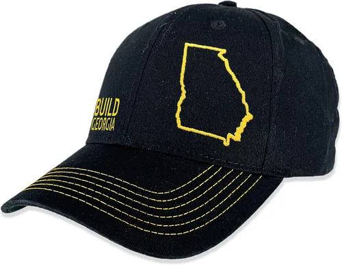 Vista 2 de John Deere Build State Pride - Sombrero completo de sarga negro y gris
