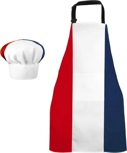 Vista 9 de SATINIOR - Delantal italiano y sombrero de chef para mujeres y hombres, disfraz italiano, babero de tela, delantal de bandera de Italia