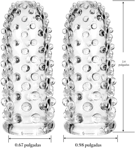 Vista 7 de 2 piezas de accesorios para vibrador de dedo para adultos, funda para dedo, vagina, clítoris, pezón, estimulador de punto G, juguetes sexuales