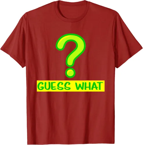 Vista 39 de Question Mark playera Guess What playera, hombre XL, Púrpura