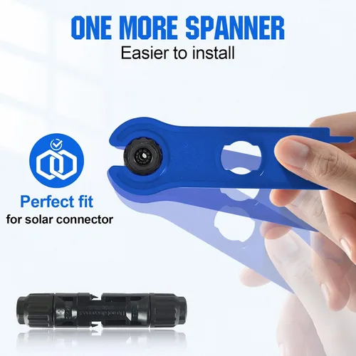 Vista 4 de Kit de herramientas de crimpado solar ECO-WORTHY 13 piezas - un crimpador, 10 pares de conectores solares, 2 pares de llaves de conector solar
