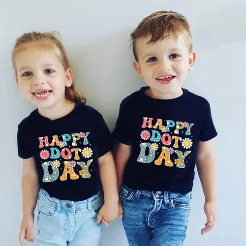 Vista 2 de Moonker Summer Tees,Camiseta de manga corta para bebés y niñas