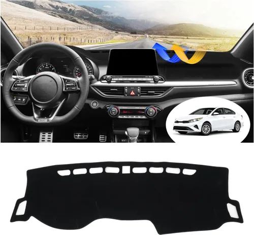 Vista 92 de FIILINES Cubierta para tablero Compatible con Mazda 3 2010-2013 Accesorios Tapete para tablero para Mazda 3 Accesorios Tapete para salpicadero