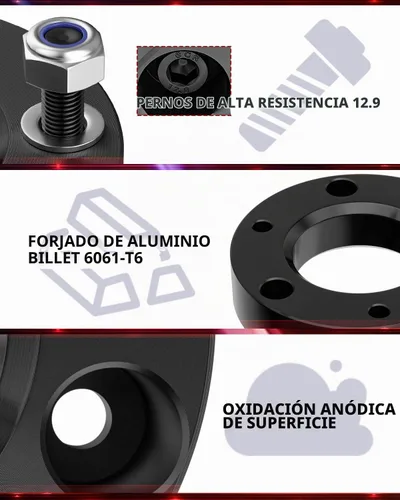 Vista 4 de FLYCLE Kit de elevación de nivelación de 2 pulgadas para Silverado 1500 Sierra 1500 2007-2026, Kit de espaciadores de puntal delantero de 2 pulgadas