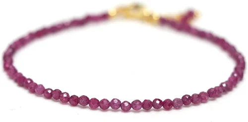 Vista 3 de Pulsera ajustable de plata esterlina 925 con cuentas completas para mujer, cuentas de piedras preciosas naturales, pulsera delicada, regalo